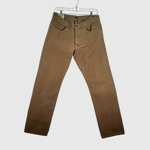 BDG Brand Mens Pants VTG 90s Brown W/ Blue Stripes Urban Outfitters Mens 32×32