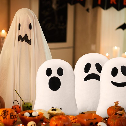 Cuscini di peluche decorativi Halloween per decorazione casa spettrale - Foto 3 di 7
