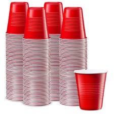 Comfy Package [12 oz. - 240 Count] Disposable Plastic Red Cups, Party Drinkin...