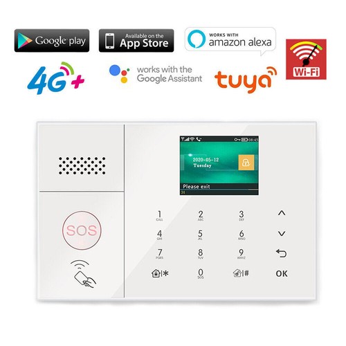 E08 WiFi+4G Wireless Home Security Alarm System+Alexa+Google+Tuya APP+Auto Dial - Picture 2 of 17