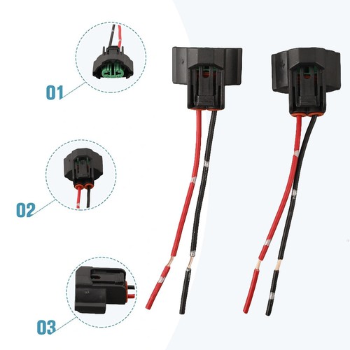 Fog Light Bulb Base Black+red Quick Installation Wiring Harness High Quality - Picture 8 of 12