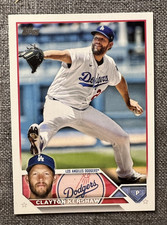 2023 Topps #22 Clayton Kershaw Series 1 Baseball Base Card LA Dodgers