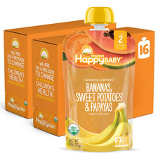 Happy Family Organic Clearly Crafted Stage 2 Baby Food Bananas, Sweet Potatoes