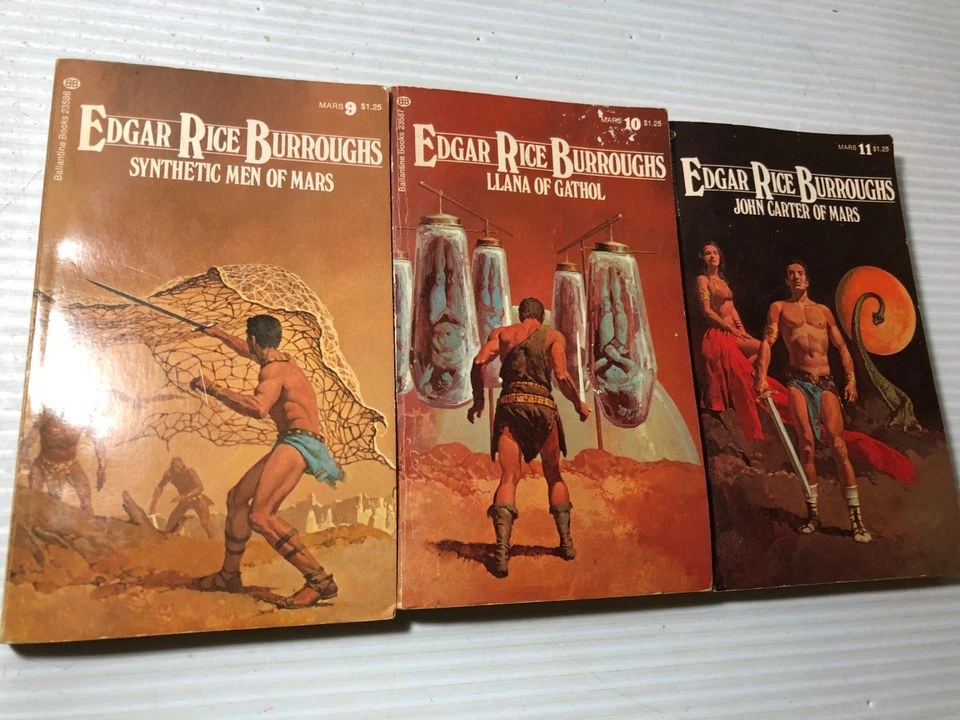 Edgar Rice Burroughs МАРСИАНСКАЯ СЕРИЯ 1-11 Ballantine 1970-е книги в мягкой обложке - Изображение 4 из 4