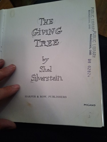 The Giving Tree by Shel Silverstein 1964 1st Edition Ex Library Hard Cover - Picture 4 of 5