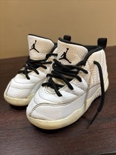850000-106 Toddlers Size 8C Jordan Retro 12 Twist White Nike Boys Kids Shoes 8
