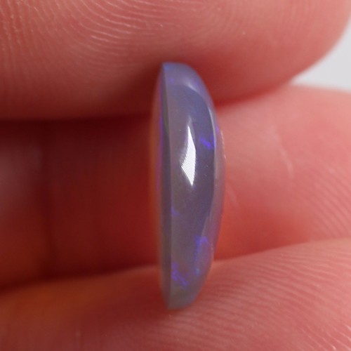 3.2 ct Natural Australian Opal, 10 x 13.8 mm Loose Solid Dark Crystal Opal - Picture 7 of 8