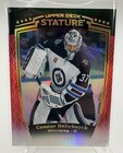 Connor Hellebuyck 2024-25 Upper Deck Stature red Parallel Card #038/249
