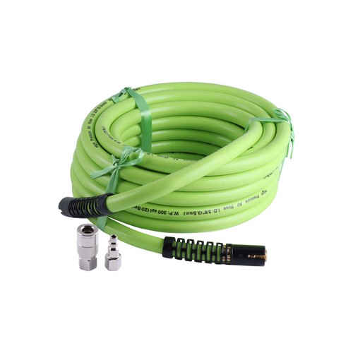 Manguera de aire híbrida profesional ligera de alta resistencia de 3/8 pulgadas x 26-252FT VERDE - Imagen 12 de 13