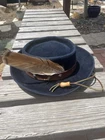 Civil War Reenactor Sloutch Hat Yankee-Blue 23” W-feather. Nice!