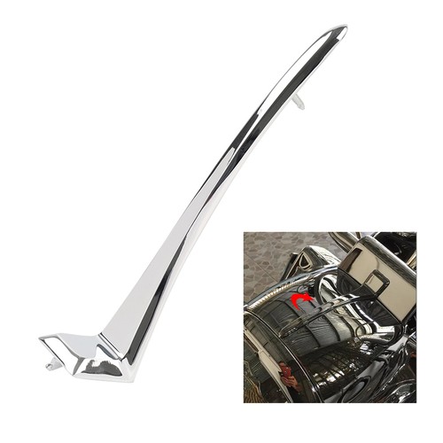 Chrome Nacelle Spear Top Headlight Cover Trim Fit For Harley Road King FLHR - Picture 1 of 11