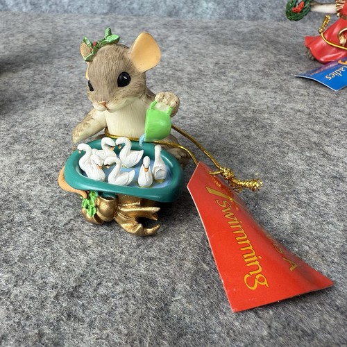 Encantadora Colas 12 Días de Navidad Lote de 9 Estatuillas 4-12 Enesco Decoración Vacacional - Imagen 5 de 12