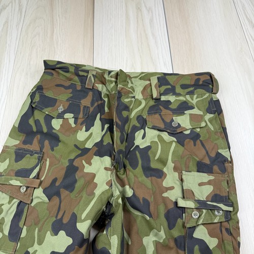 Vintage Herren Grün Camouflage 48-II Armee Rumänische Militär Hose - Bild 2 von 15