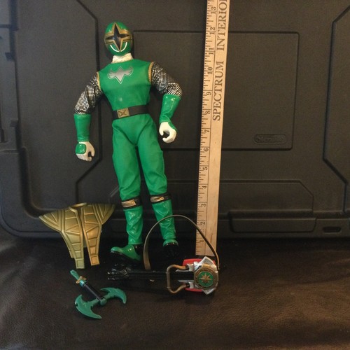 De colección Bandai Mighty Morphin Power Rangers 2002 Ninja Storm Green Samurai 12+” - Imagen 1 de 5