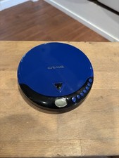 craig portable compact disc player. Blue, Tested And Works Great