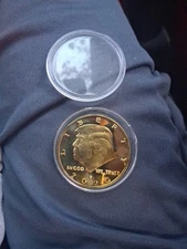 Donald J Trump 45th President Gold Bullion Round  #57274