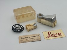 Vintage Leica Leitz CHICO Flashgun Camera Flash with Sync Cord, Case complete.