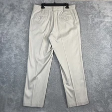 Nike Golf Pants Men 34x31 Ivory Performance Chino Preppy Tech Active Logo