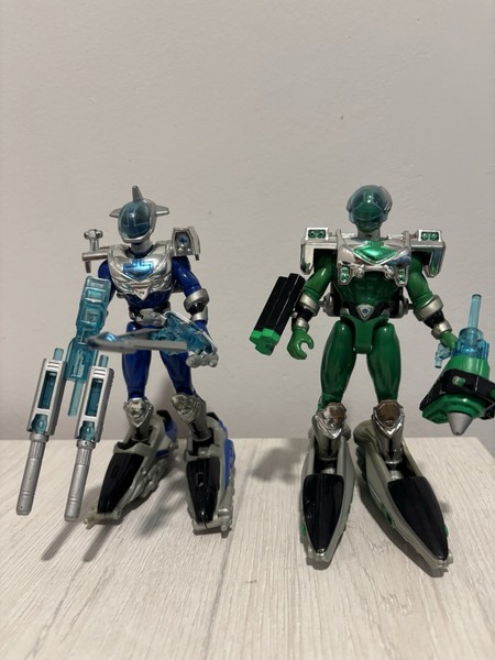 Power Rangers Time Force Blue And Green Ranger – Battle Water Boots