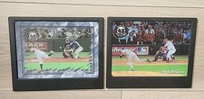Lot (2) 1998 Premier Replays 3D Lenticular Plaques - Sosa 66 HRs McGwire 62 HRs!