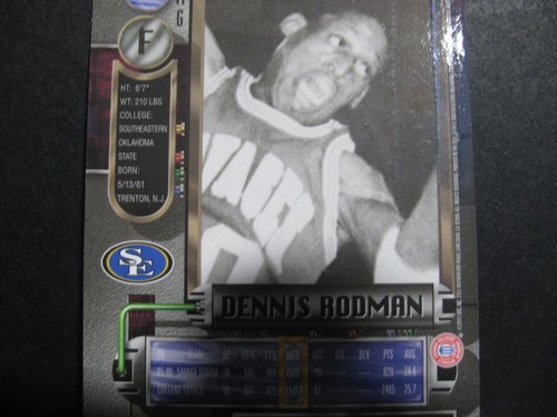 2011-12 UD Metal Universe Dennis Rodman SAVAGES Precious Metal Gems RED 081/150 - Picture 8 of 9