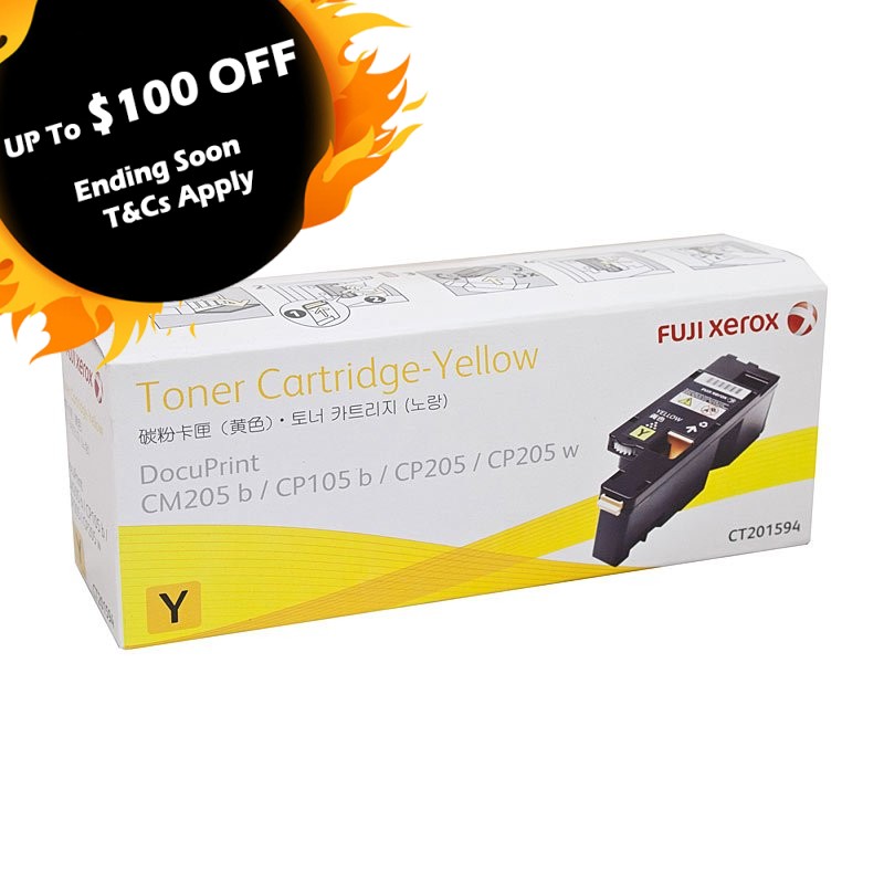 Fuji Xerox Genuine CT201594 YELLOW Toner Xerox Docuprint