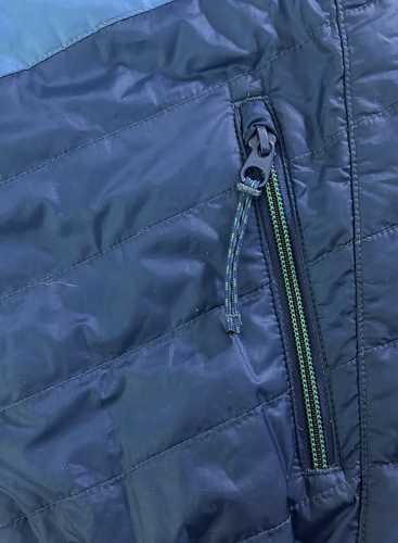 L.L. Bean - PrimaLoft Hooded Jacket - Colorblock Blue & Green - Kids Size S (8) - Picture 14 of 14