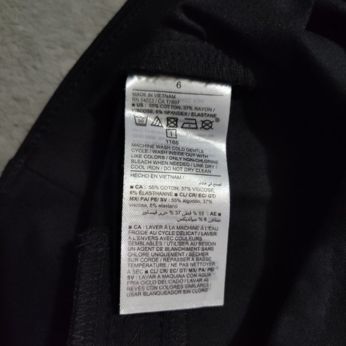 Old Navy Damen hoch geschnitten Pixie gerade Anzughose schwarz, Größe 6 neu ohne Etikett - Bild 7 von 11