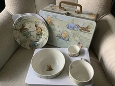 Disney 100 Acre Wood Breakfast Set in Tin Churchill Queens Gift BNIB Complete