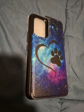 Samsung S-View Wallet Cover for Samsung Galaxy A53 5G - Pawprint And Galaxy 