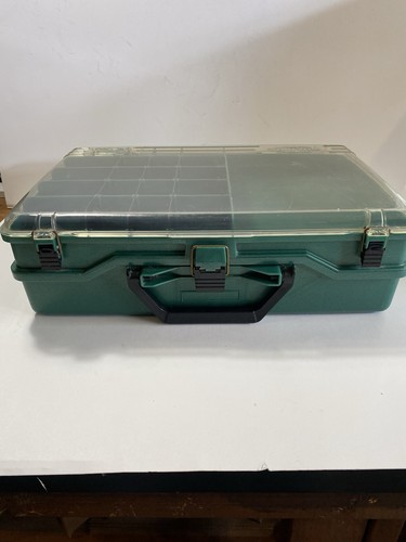 Vintage Plano Tacklebox "Boatbox" 2 Ebenen grün - Bild 8 von 12