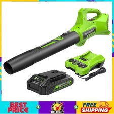   Greenworks 24V 320 CFM Blower with 2.0 Ah Battery and Charger   