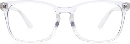 Elegantes gafas de montura transparente sin receta para hombre y mujer, lente de 55 mm - Imagen 5 de 10