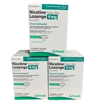 LOT Of 3*~Padagis Nicotine Polacrilex Lozenge 4MG~Mint~216 Count~10/26~Free Ship