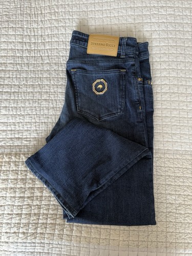 Original Stefano Ricci Jeans Blau Aktuelles Modell 34 Taille 1050£ Neu ohne Etikett