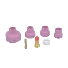 Alumina Nozzle Ceramic Cup Tig Argon Arc Welding Torch Accessories 7 Pcs
