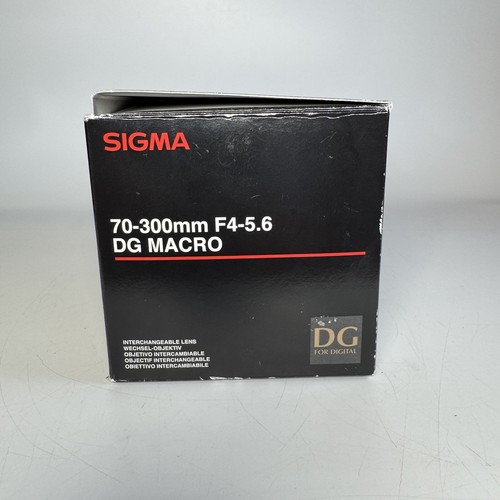 Sigma 70-300mm F4-5.6 DG Macro Lens Original Box With Papers Only Telephoto Zoom - Picture 5 of 13