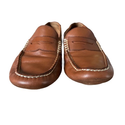 Polo Ralph Lauren Telly Leder Driving Mokassins Loafer Schuhgröße 7 hellbraun adrett klassisch - Bild 2 von 9