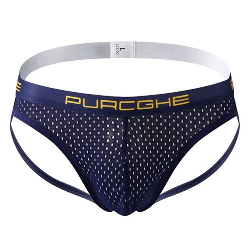 Ropa interior de malla de seda de hielo para hombre transpirable bolsa de tanga calzoncillos suaves S - Imagen 12 de 20