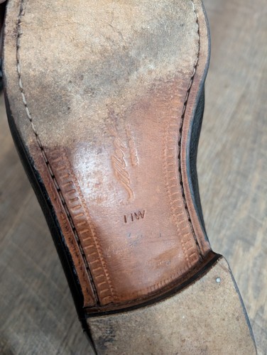 Mezlan Spanien elegante Schuhe Herren Größe 11W schwarz Leder Quaste Kappe-Zehe Halbschuhe - Bild 4 von 8