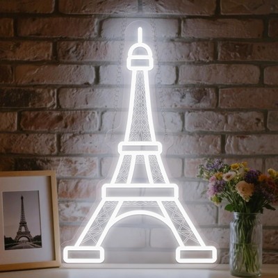Eiffel Tower Neon Sign, Eiffel Tower Nightlight, Bedroom Decoration LED Lamp ...