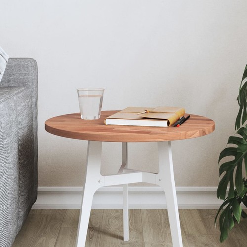Tafelblad rond Ø80x2,5 cm massief beukenhout vervangend tafelblad vidaXL - Afbeelding 8 van 36