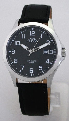 Sportliche ULA STEEL / SAPHIRGLAS Herrenuhr 10 ATM WR - Picture 2 of 4