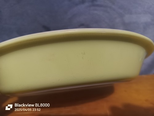Vintage Pyrex Glass Pie Plate Dish # 909 Lime Green 9" Diameter - Picture 9 of 11