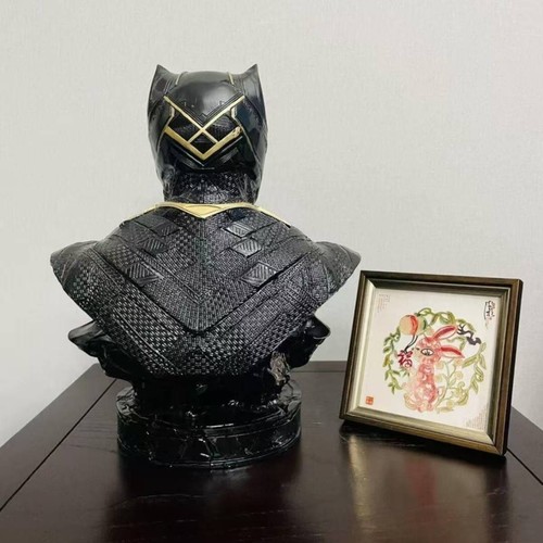 35Cm Avengers Black Panther Head Bust Statue Superhero Collectible Figures - Picture 7 of 9