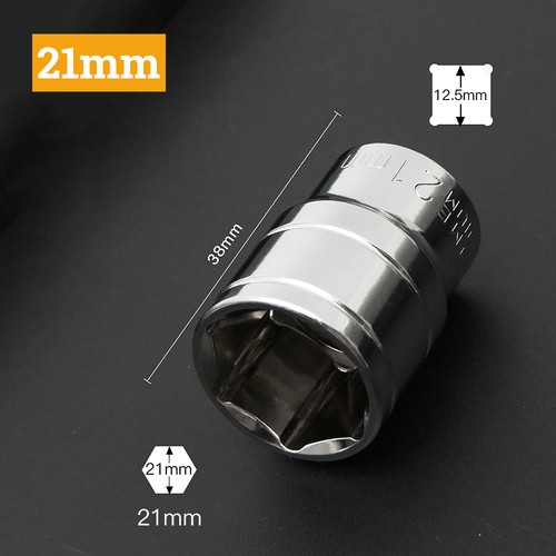 1/2" Socket Set Hexagonal Short Socket Square Drive Ratchet Socket Cr-v 8mm~32mm - Picture 26 of 32