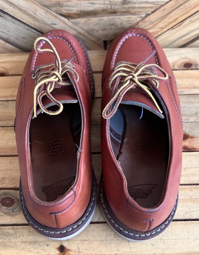 🔥Botas Red Wing #8103 Moc-Toe Oxford Cuero Marrón Oro-Russet Portage Talla EE. UU. 7 D - Imagen 12 de 18