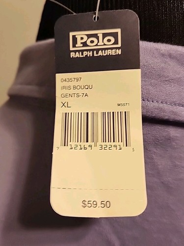 Polo Ralph Lauren Para Hombre Polo Talla XL Púrpura Manga Corta Minorista $59.50 Nuevo - Imagen 4 de 7