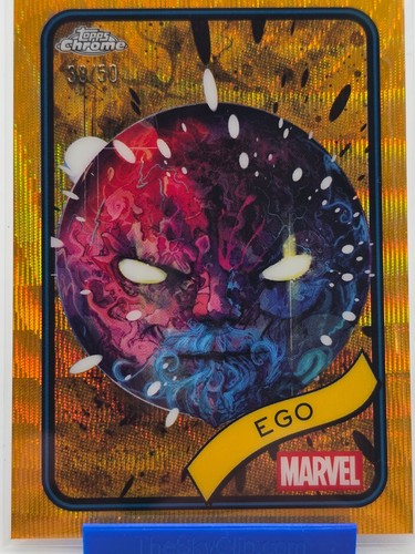 2025 Topps Chrome Marvel Ego #55 Gold Shimmer Wave /50