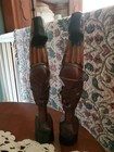 Carved statues, African couple